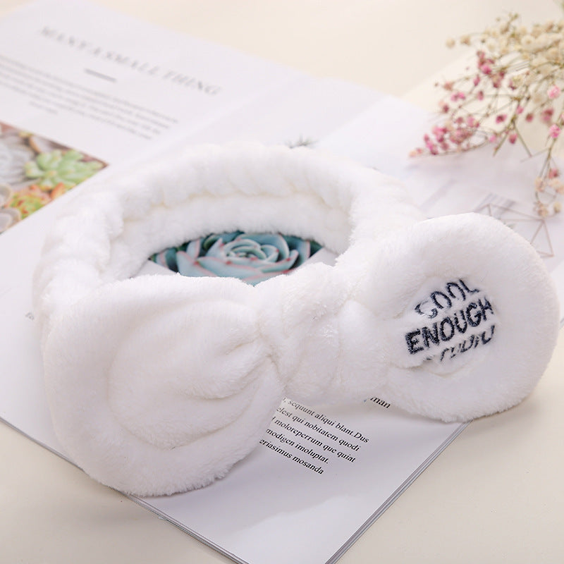 Cute Korean Style Plush Bow Hairband Women Cute Korean Style Plush Bow Hairband Women